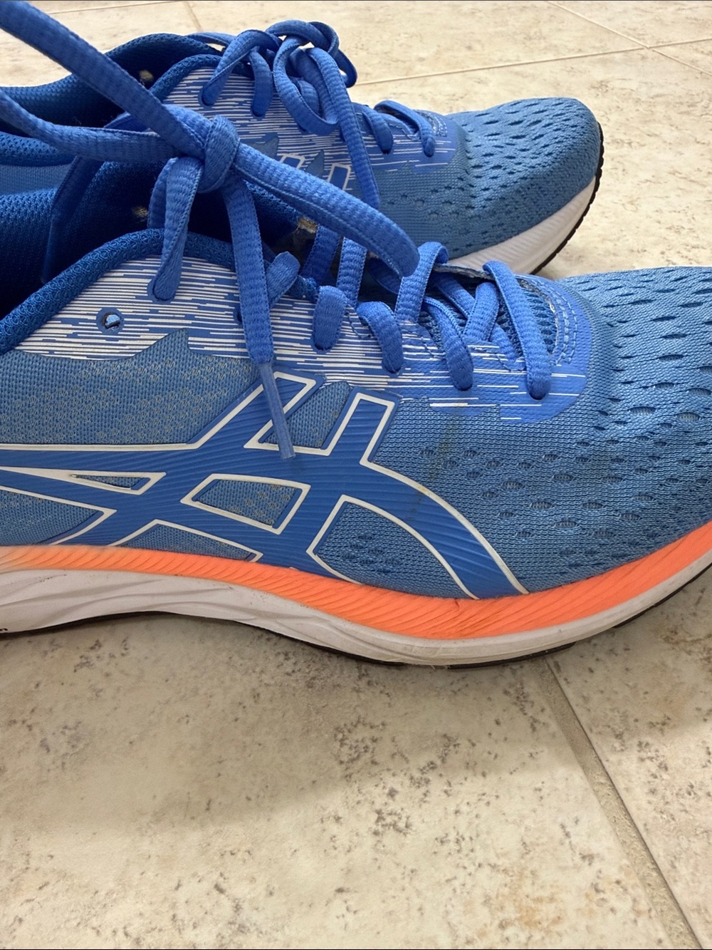 ASICS Blue and Coral Running Sneakers - Picture 7 of 7